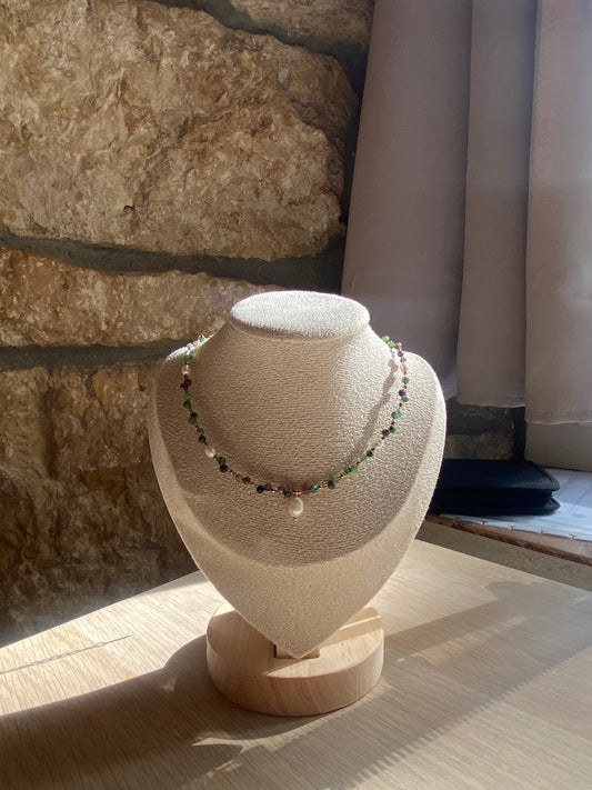 Earth Epidote Zoisite Pendant Necklace