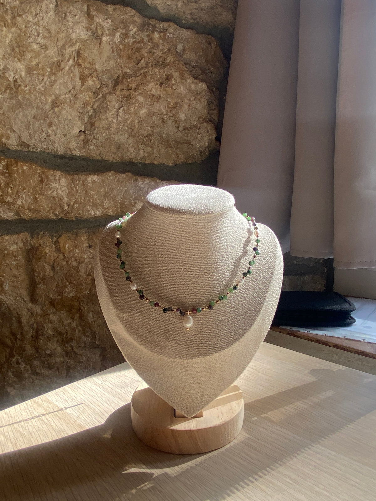 Earth Epidote Zoisite Pendant Necklace